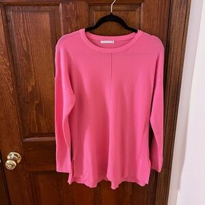 STACCATO Bright Pink High Low Hem Sweater Super Soft NWOT Size S